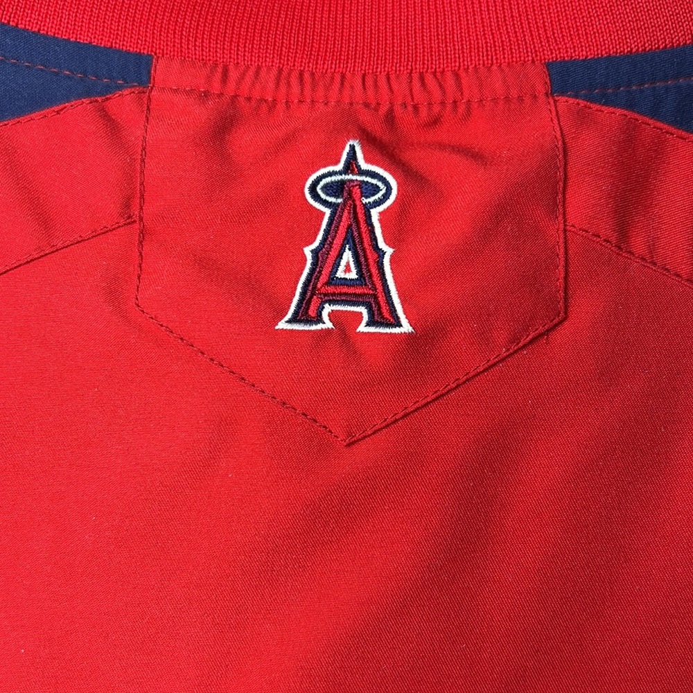 Mens MLB Los Angeles Anaheim Angeles Baseball ⚾️ Pullover Windbreaker M - Picture 12 of 13